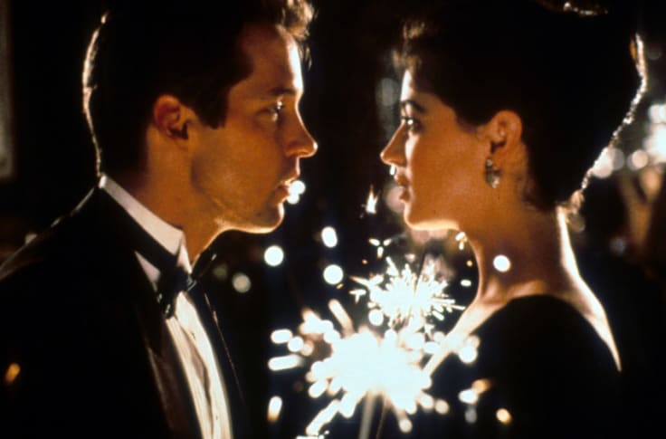 D.B. Sweeney (left) and Moira Kelly (right) in The Cutting Edge (1992)