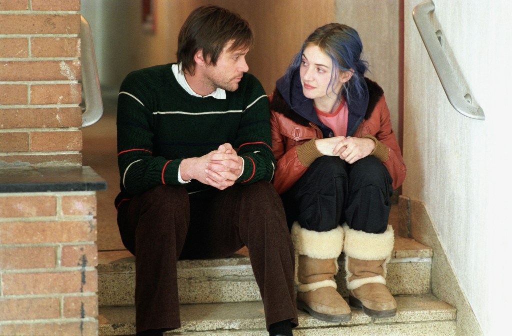 Jim Carrey and Kate Winslet in Eternal Sunshine of the Spotless Mind.
