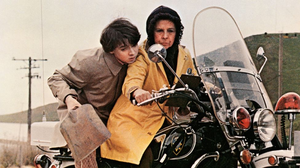 Bud Cort and Ruth Gordon in Harold and Maude (1971)